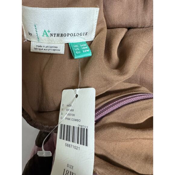 Anthropologie Pink and Brown Leopard Print Mini Dress - Picture 8 of 9